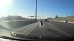 WATCH: Car Tire Smashes Through Windshield
